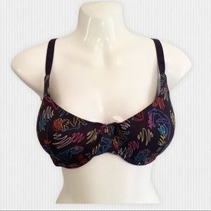 Savage x Fenty Neon Navy Chic Balconette Bra 34DDD